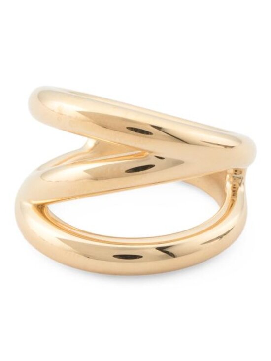 MILOR GOLD Jewelry - MILOR GOLD Made In Italy 14kt Gold Diagonal Band Ring